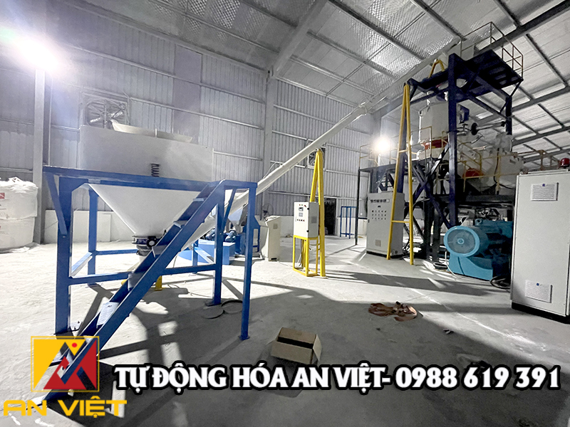 Lắp Cân định lượng 5 thành phần cho nhà máy TaiCal tại Hà Nam